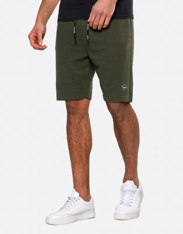 Men's Dark Khaki Fleece Sweat Shorts sold by Threadbare