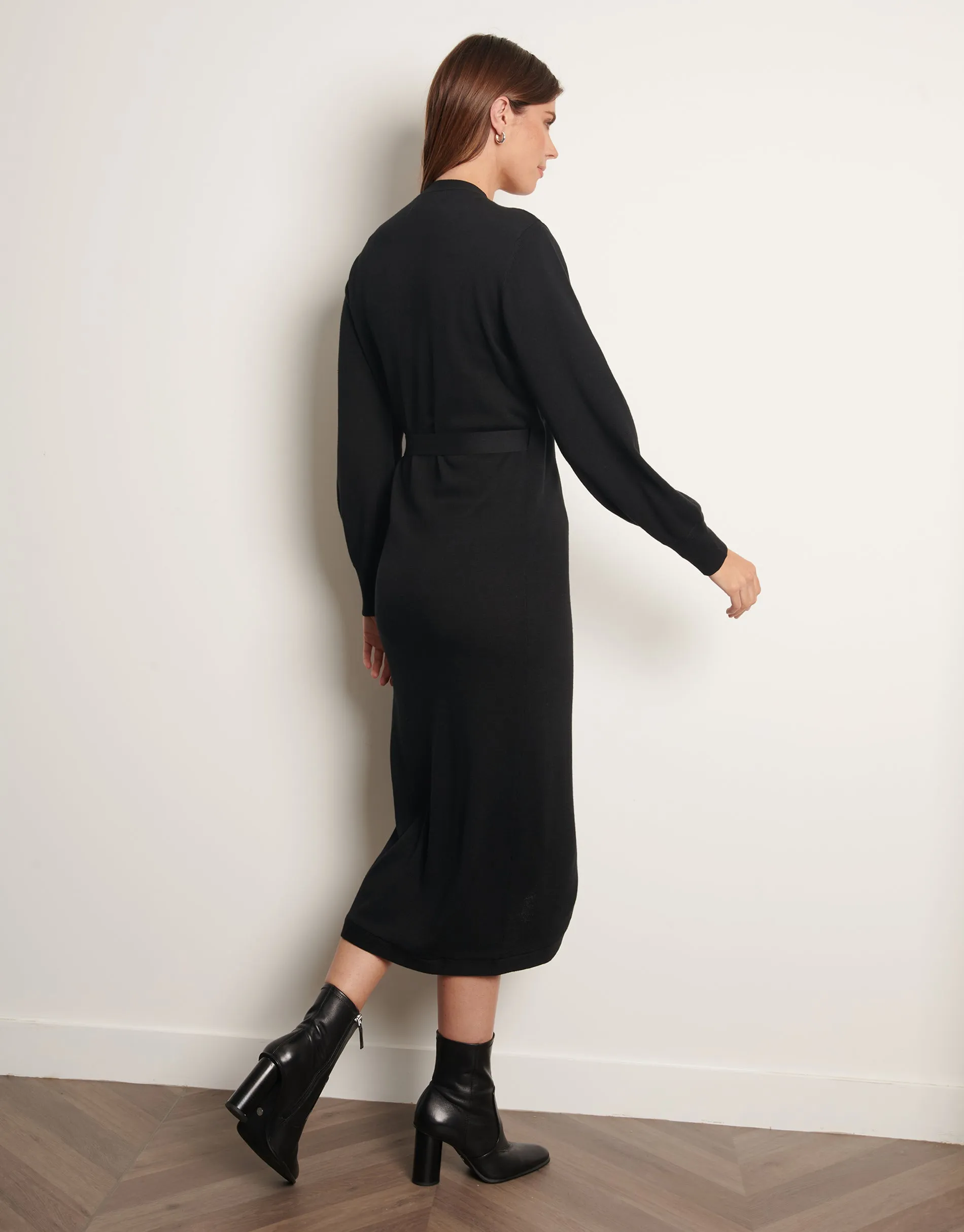 Women's Black Midi Wrap Dress sold by Threadbare product image thumbnail 2