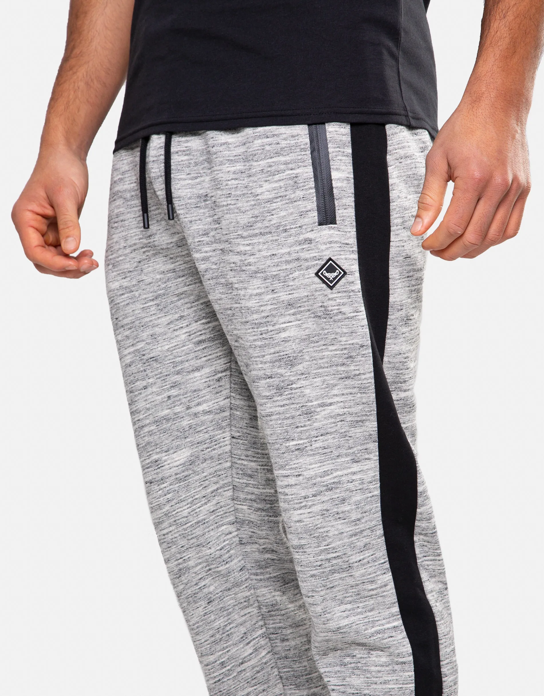 Men's Grey Space Dye Joggers sold by Threadbare product image thumbnail 4