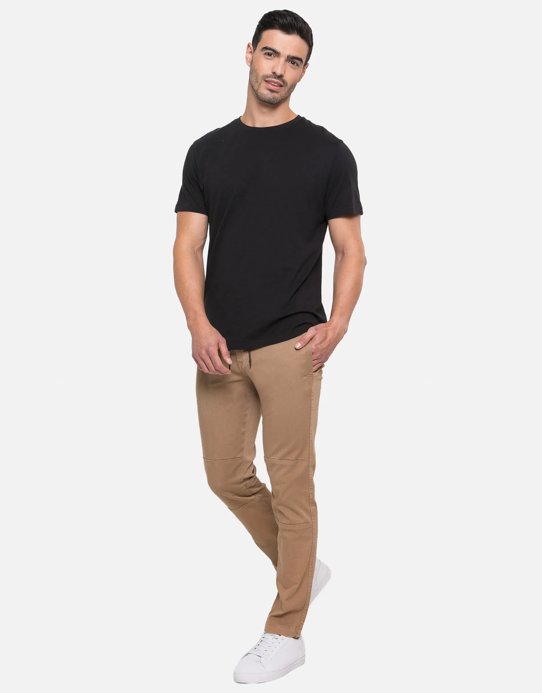 Men's Beige Casual Trousers sold by Threadbare product image thumbnail 3