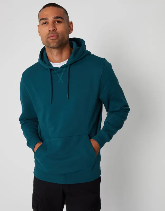 Men's Teal Pullover Hoodie sold by Threadbare