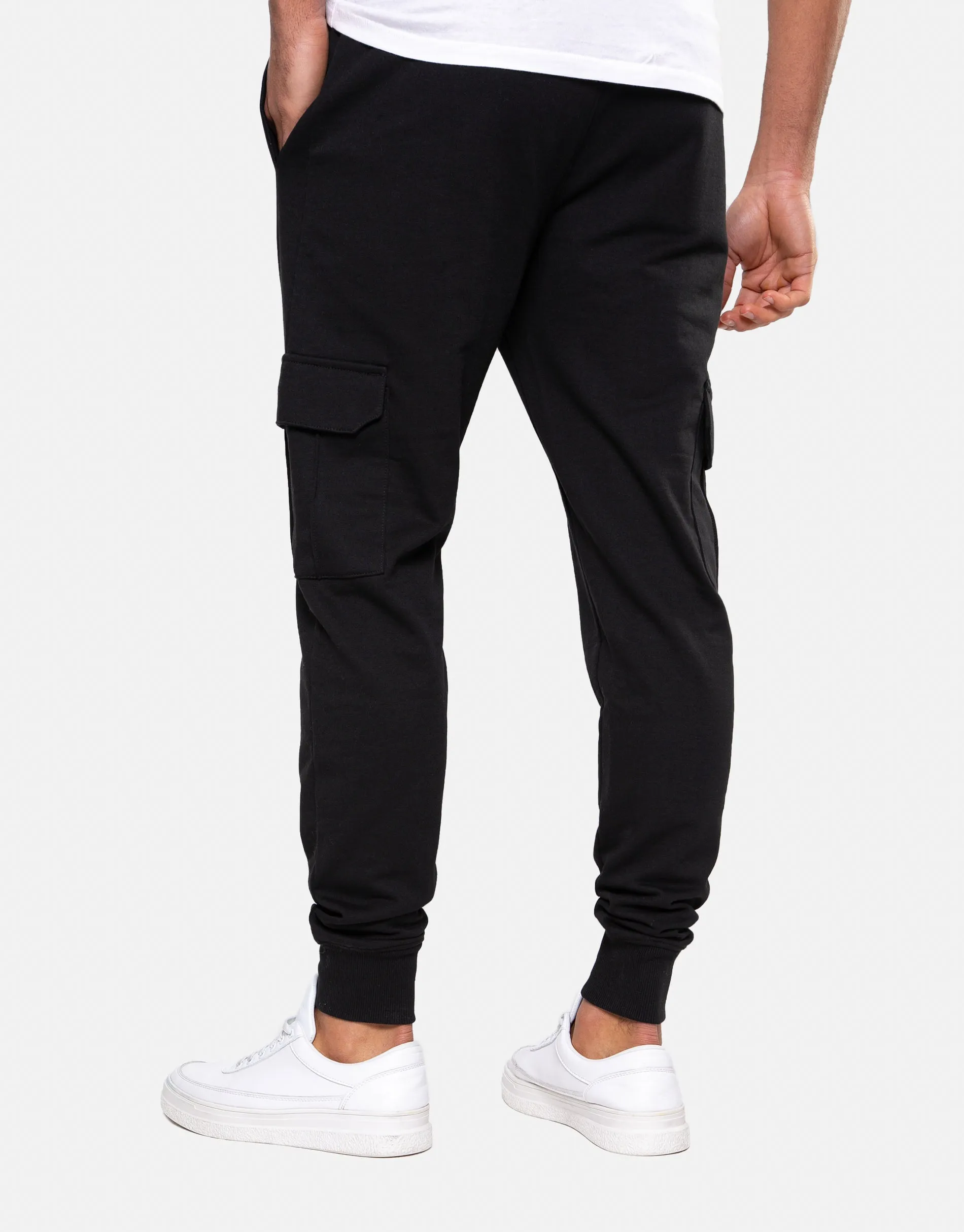 Black Cargo Style Joggers sold by Threadbare product image thumbnail 2