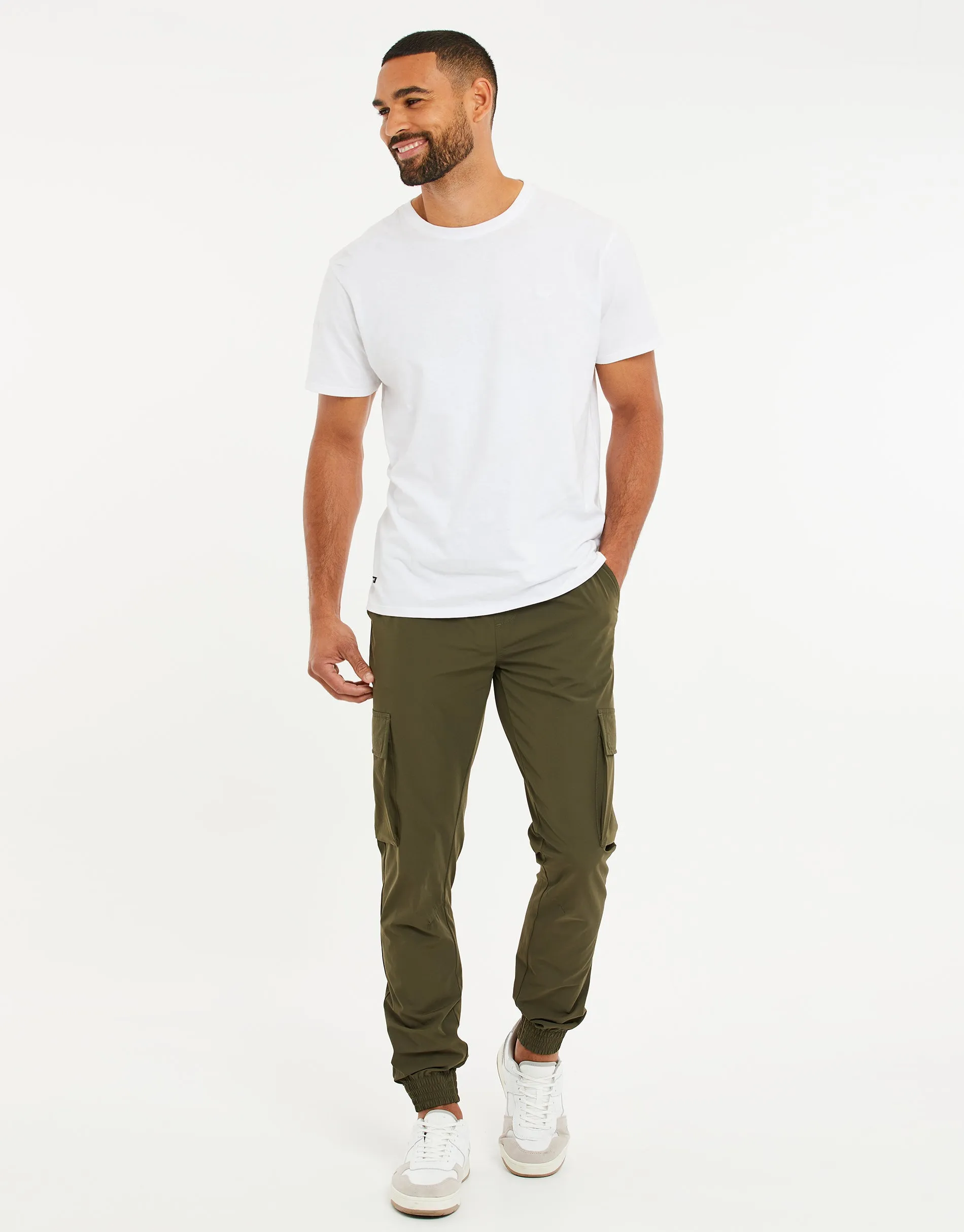 Men's Khaki Cargo Trousers sold by Threadbare product image thumbnail 3