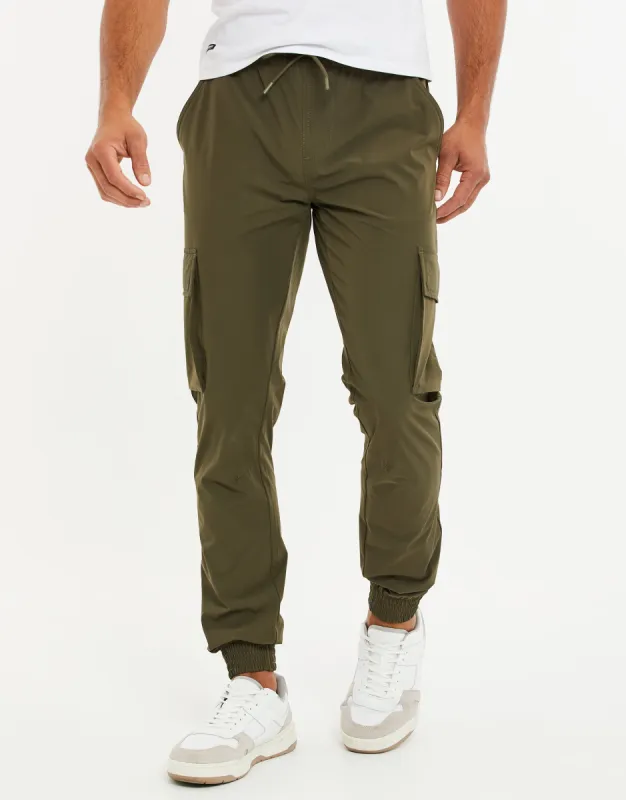 Men's Khaki Cargo Trousers sold by Threadbare