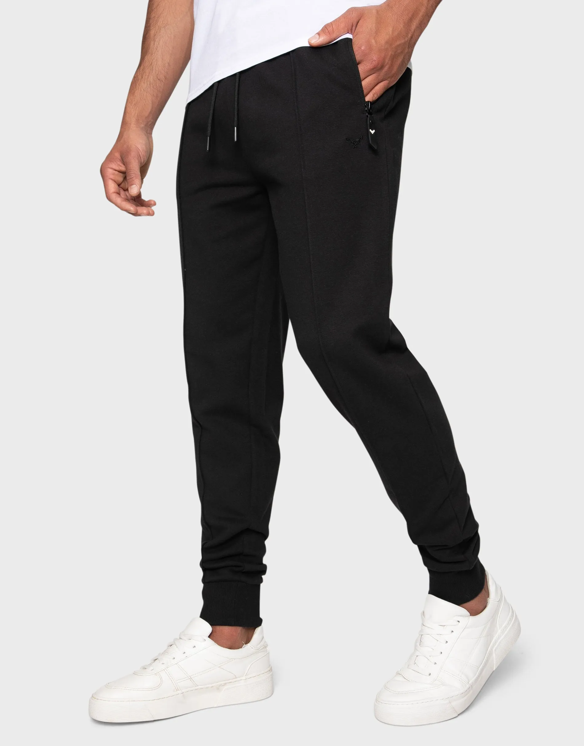 Men's Black Fleece Joggers sold by Threadbare