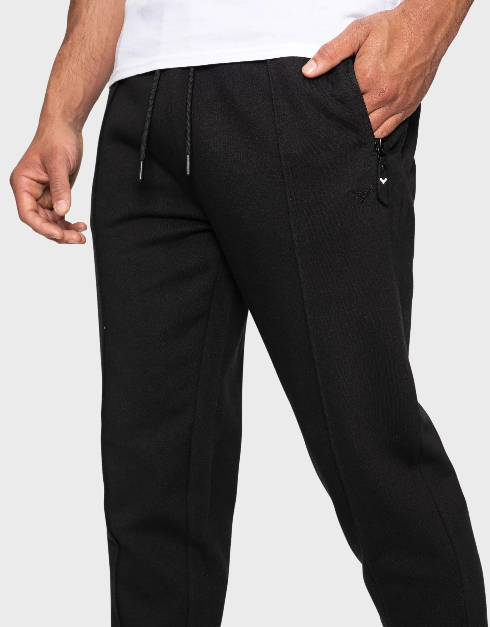 Men's Black Fleece Joggers sold by Threadbare product image thumbnail 4