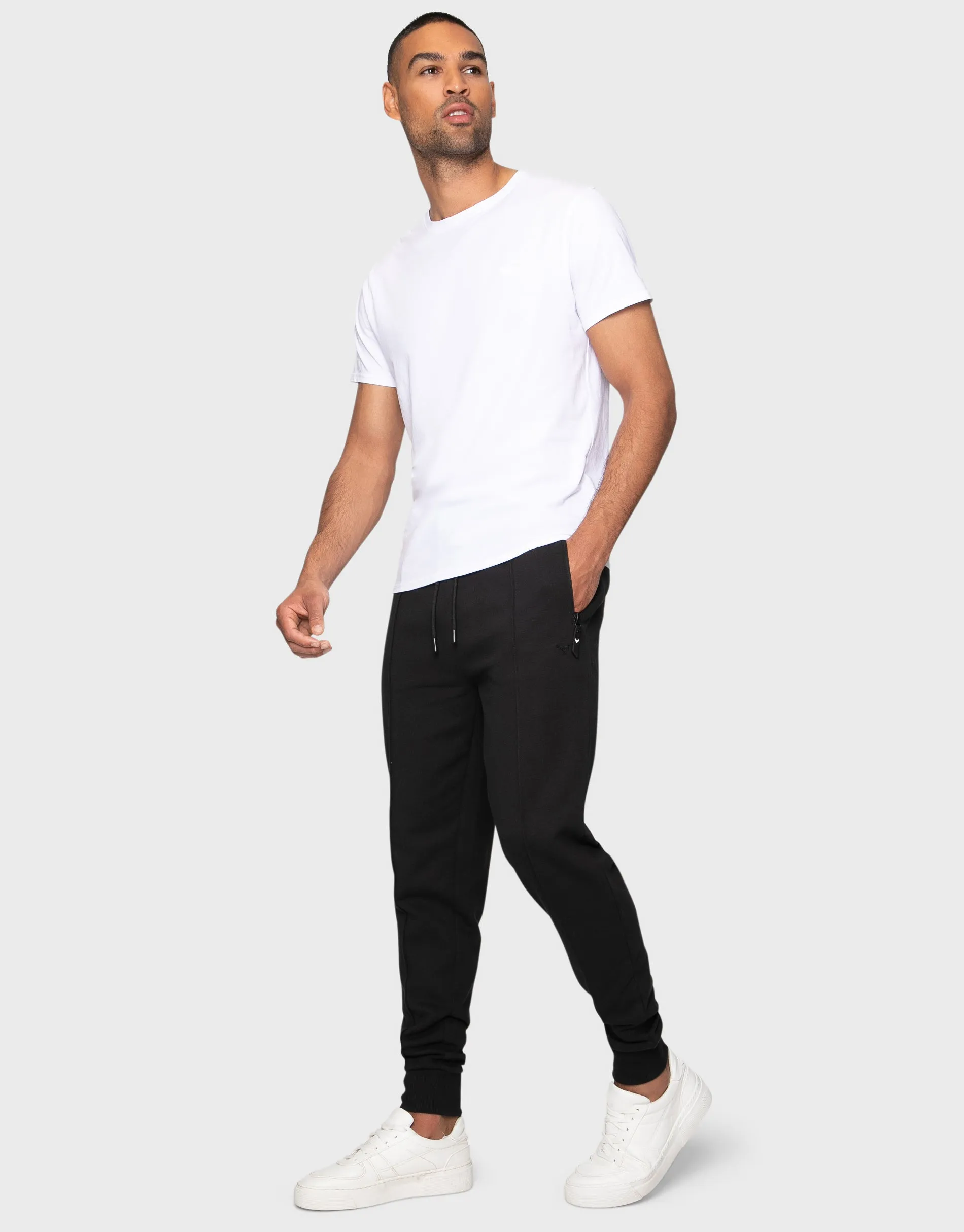 Men's Black Fleece Joggers sold by Threadbare product image thumbnail 3