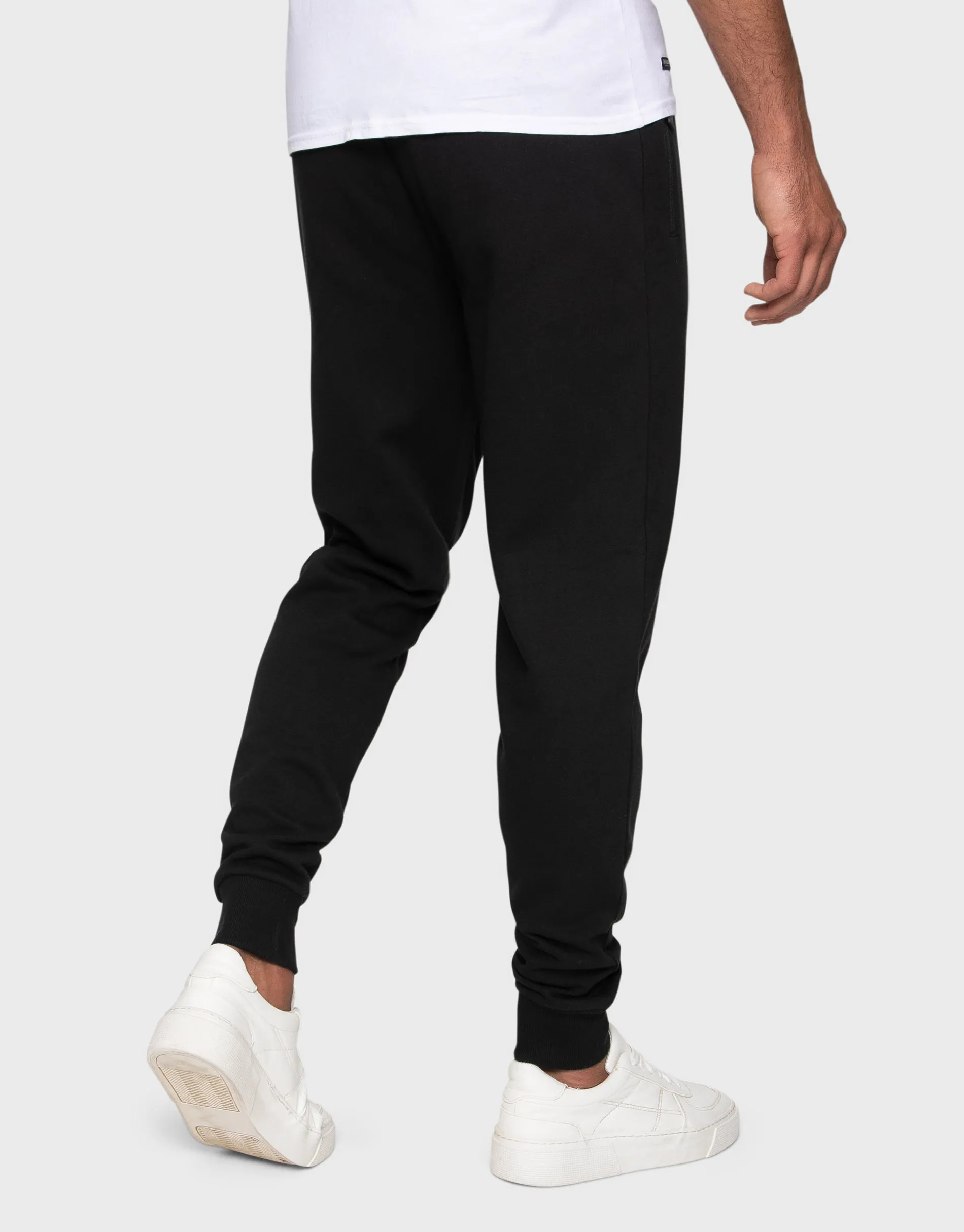 Men's Black Fleece Joggers sold by Threadbare product image thumbnail 2