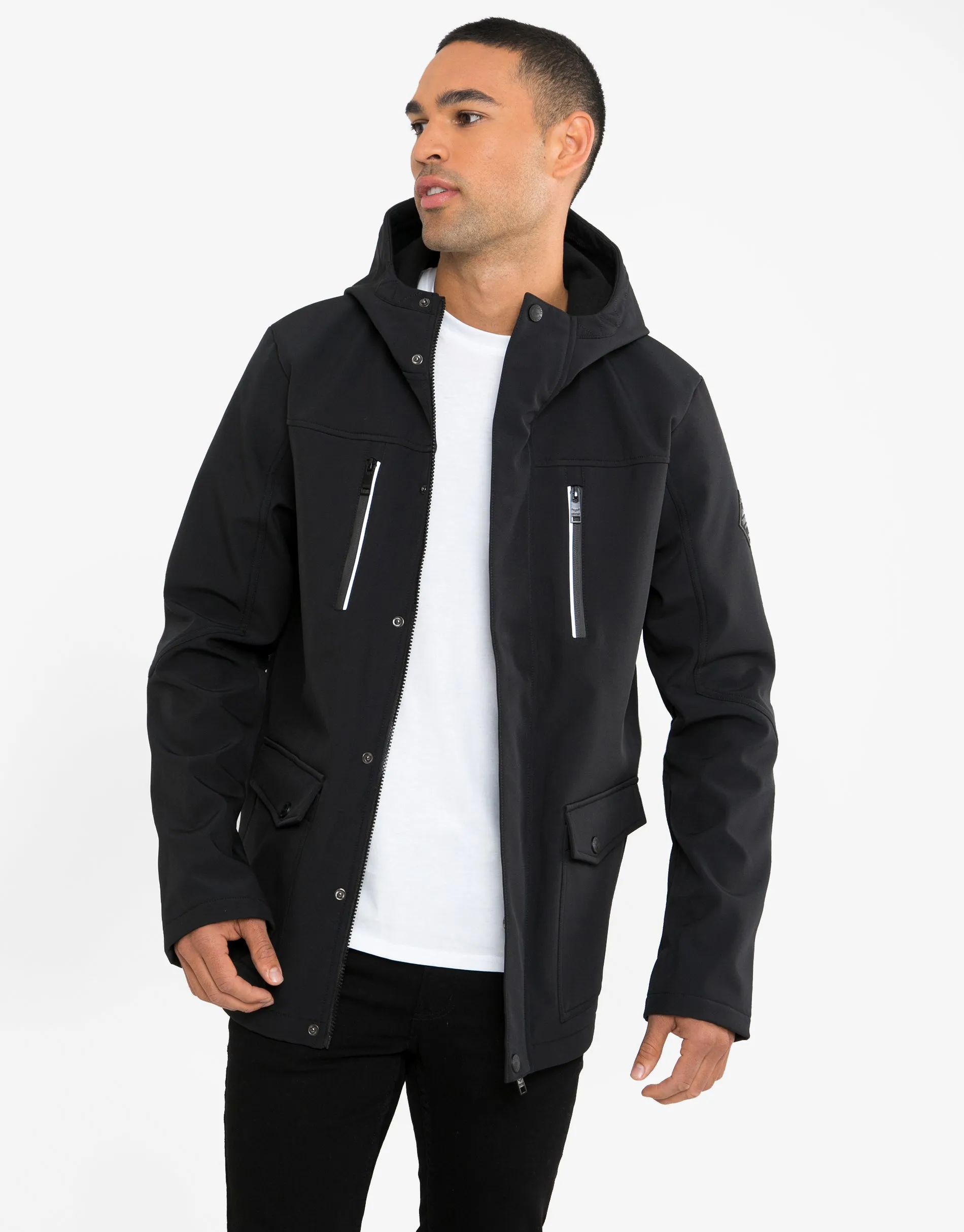 Men's Black Fleece Lined Coat sold by Threadbare