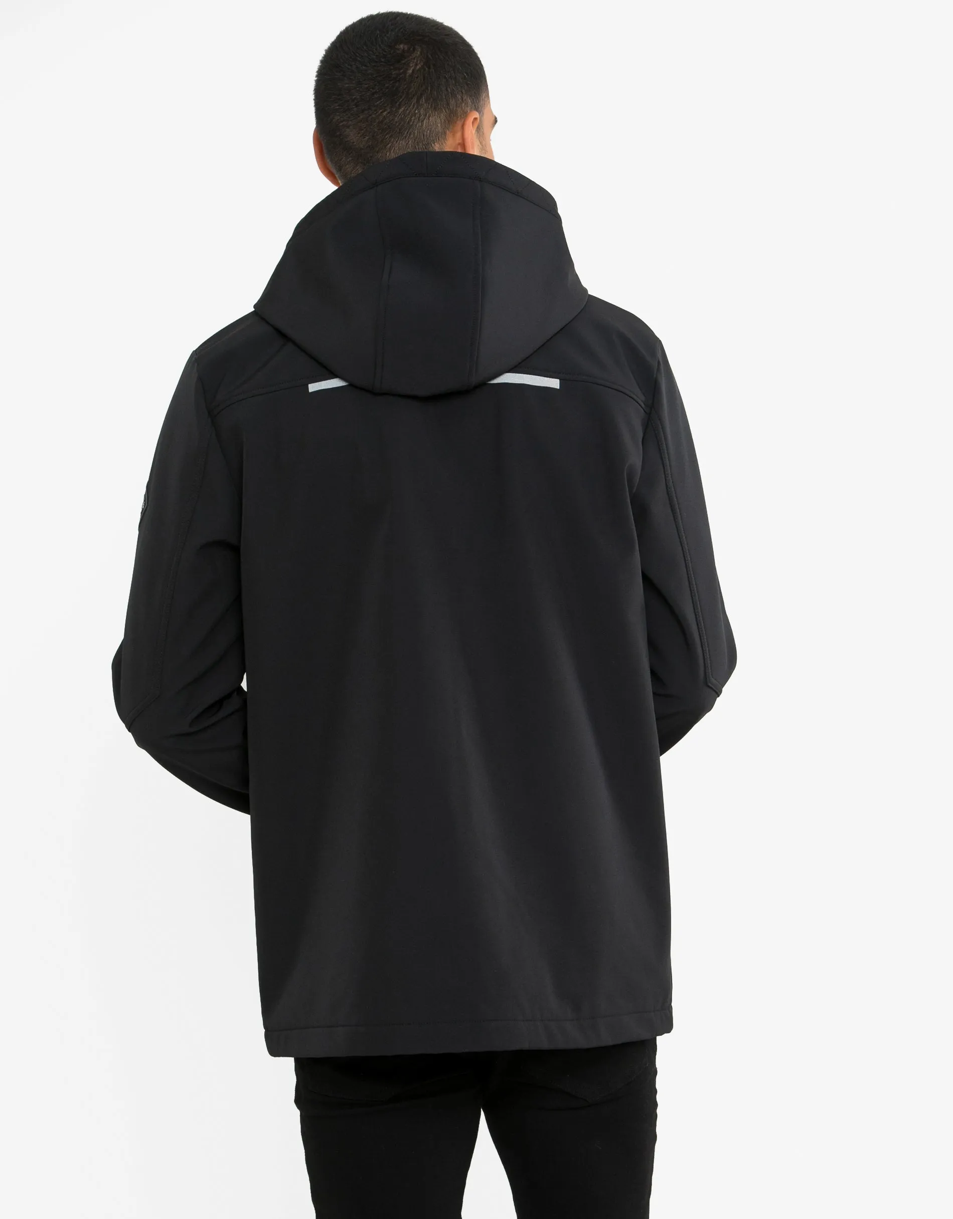 Men's Black Fleece Lined Coat sold by Threadbare product image thumbnail 2