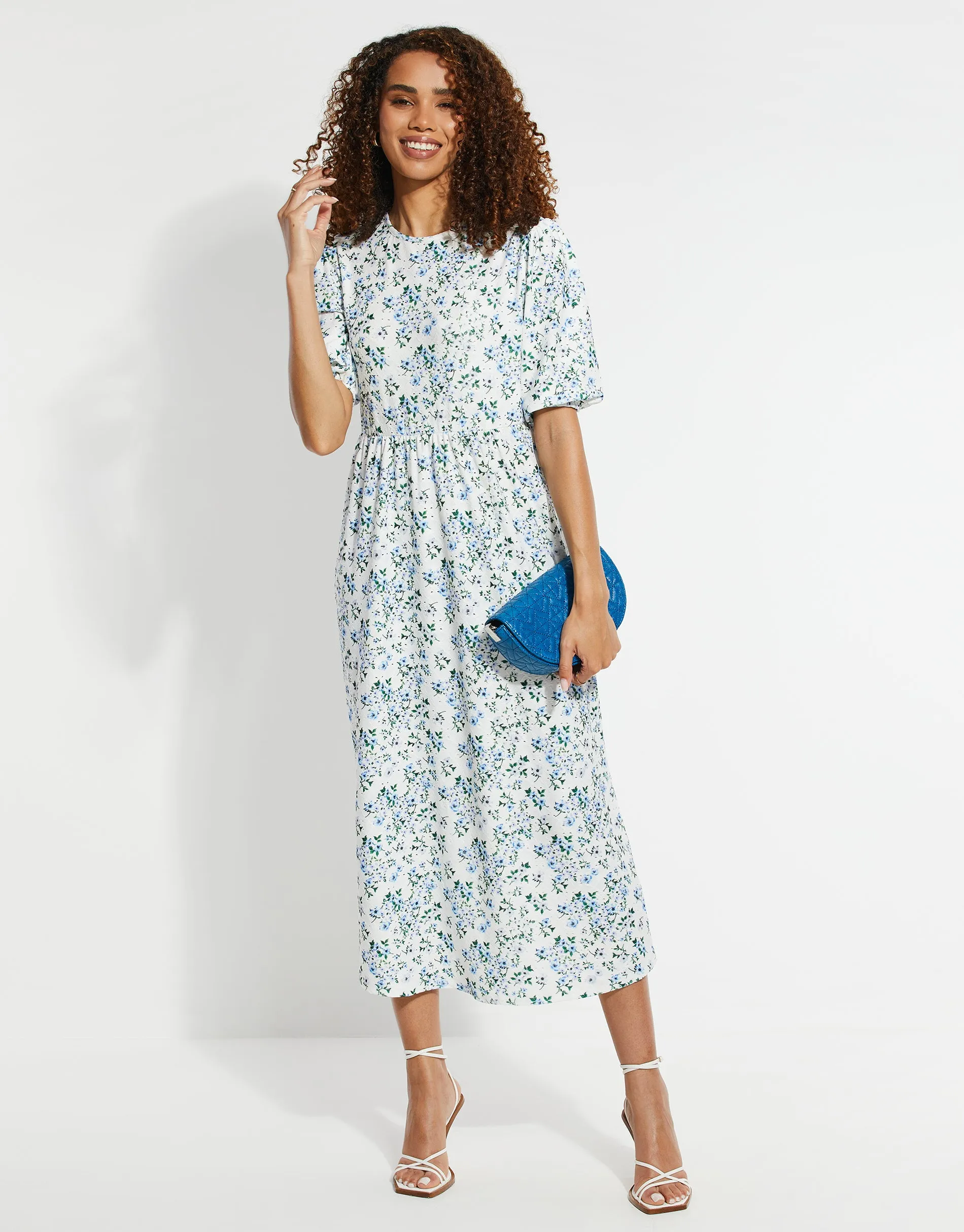 Women's White Jersey Broderie Anglaise Dress sold by Threadbare product image thumbnail 3