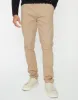 Men's Stone Slim Fit Pull-On Chino Trousers sold by Threadbare