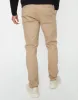 Men's Stone Slim Fit Pull-On Chino Trousers sold by Threadbare