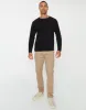 Men's Stone Slim Fit Pull-On Chino Trousers sold by Threadbare
