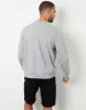 Men's Grey Loopback Crew Neck Sweatshirt with Pocket sold by Threadbare