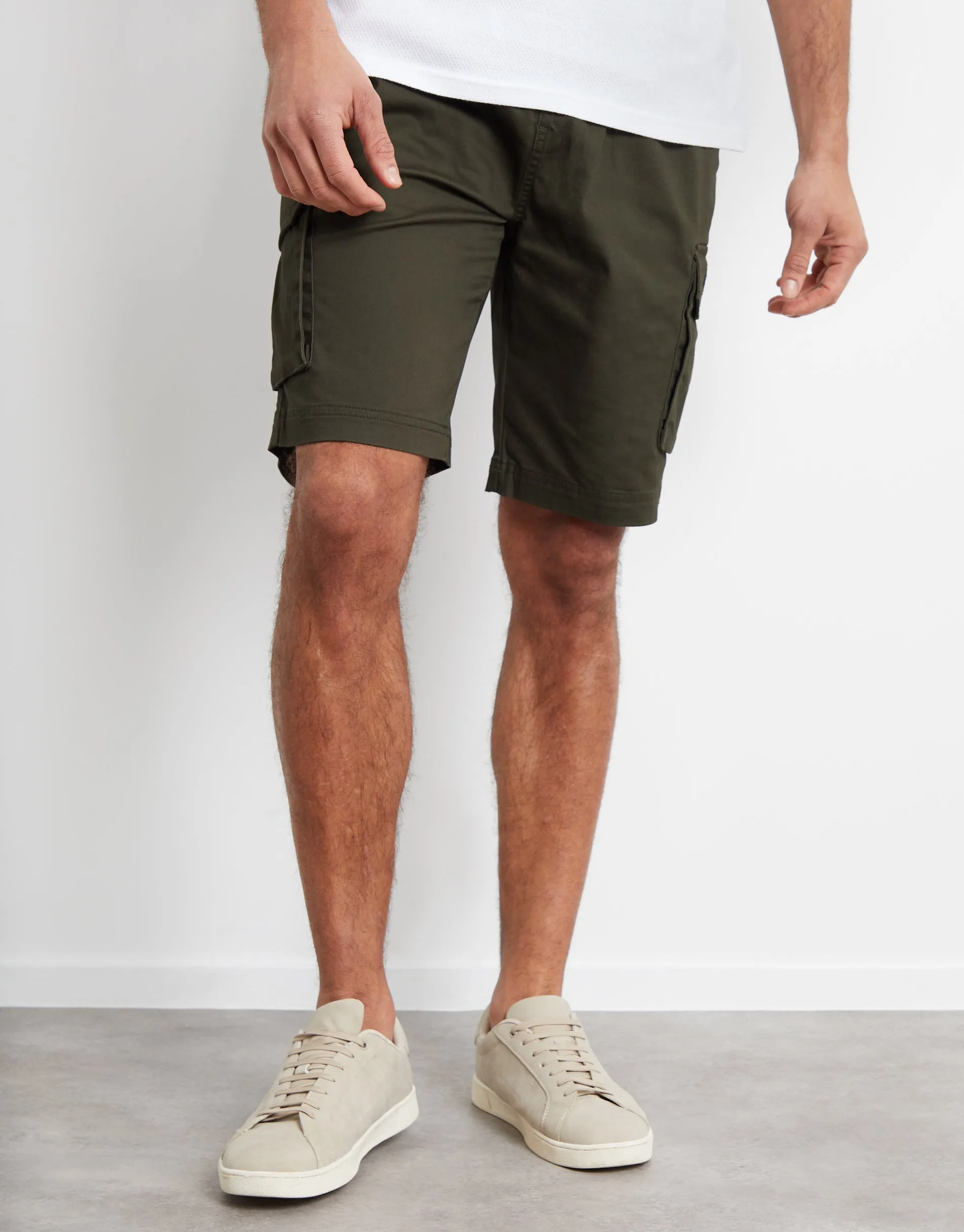 Threadbare Men's Forest Green Jogger Style Cargo Shorts sold by Threadbare