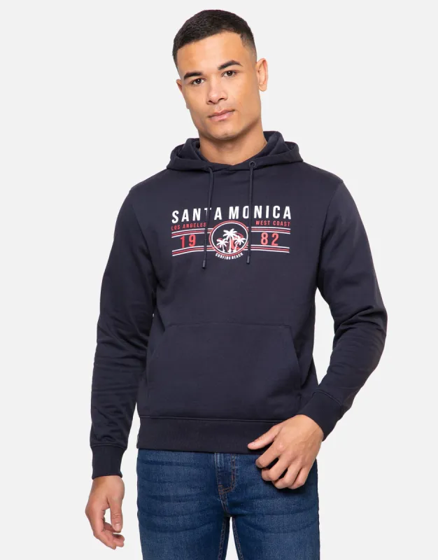 Men's Navy Overhead Hoodie sold by Threadbare