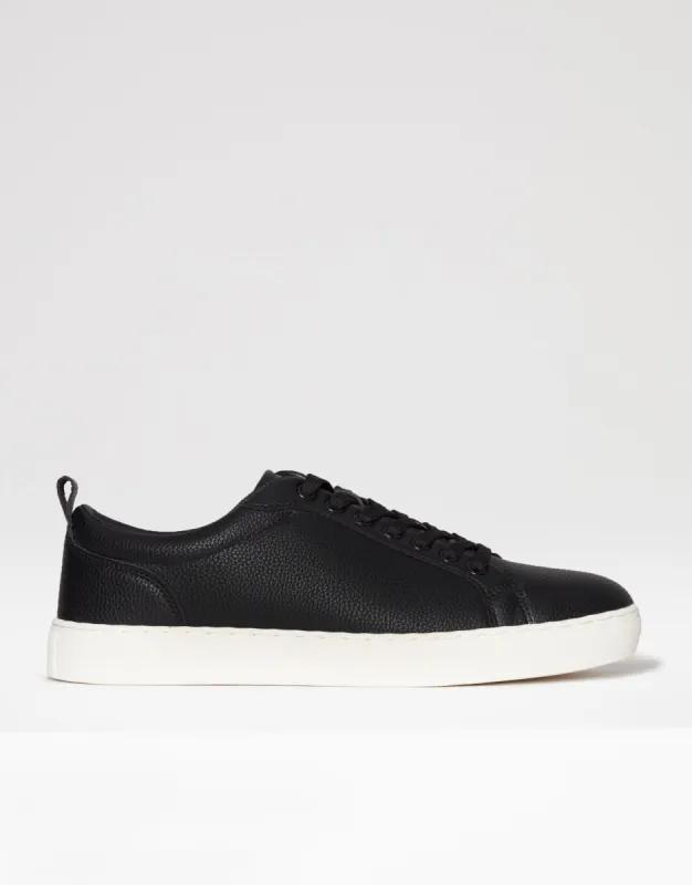 Men's Black Smart Casual Court Trainers sold by Threadbare