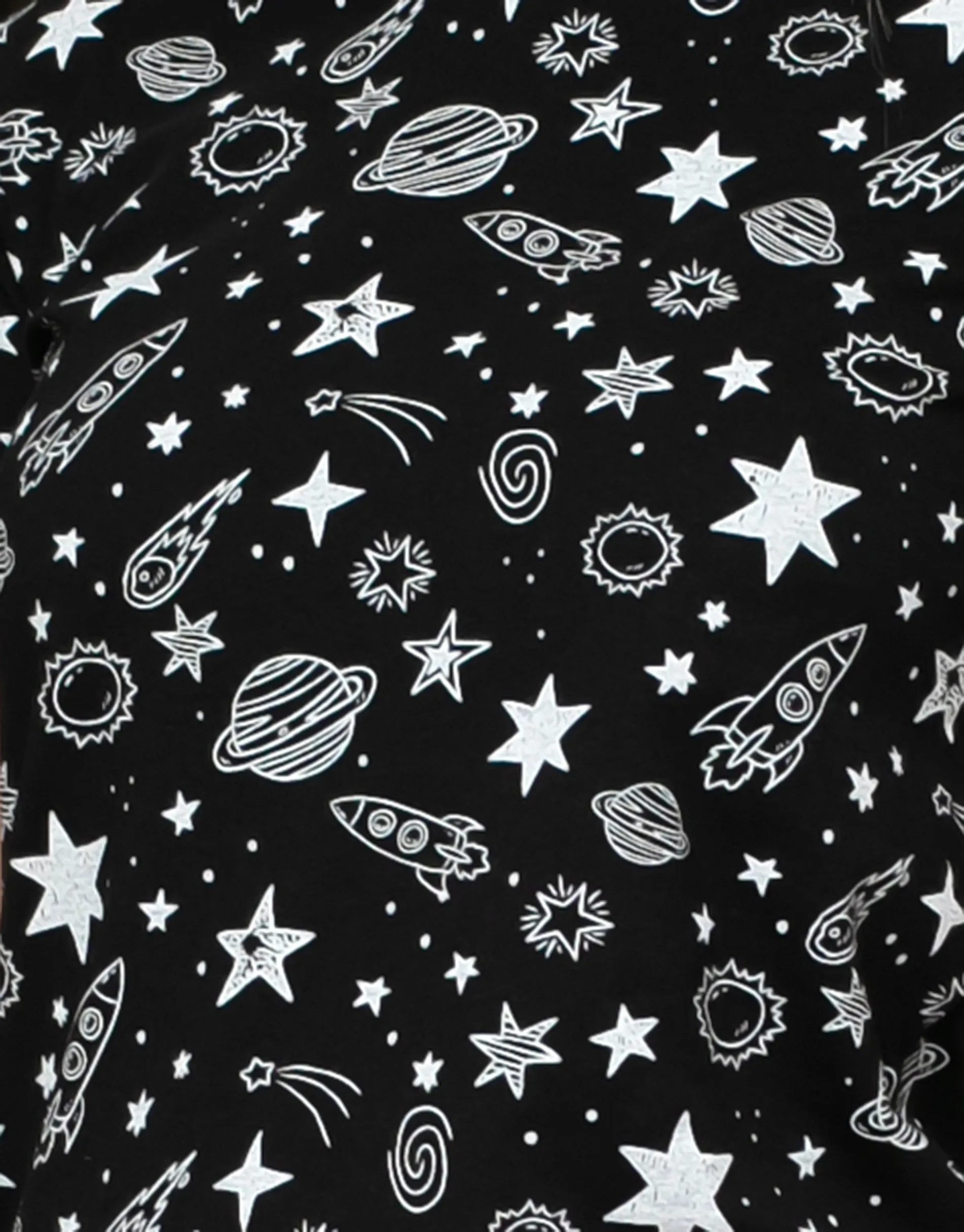 Women's Black Rocket Print Loungewear (2-Piece Set) sold by Threadbare product image thumbnail 4