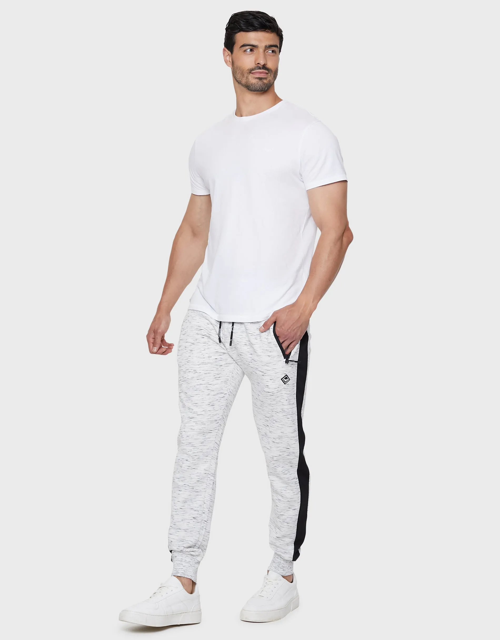 Men's Ecru Space Dye Joggers sold by Threadbare product image thumbnail 3