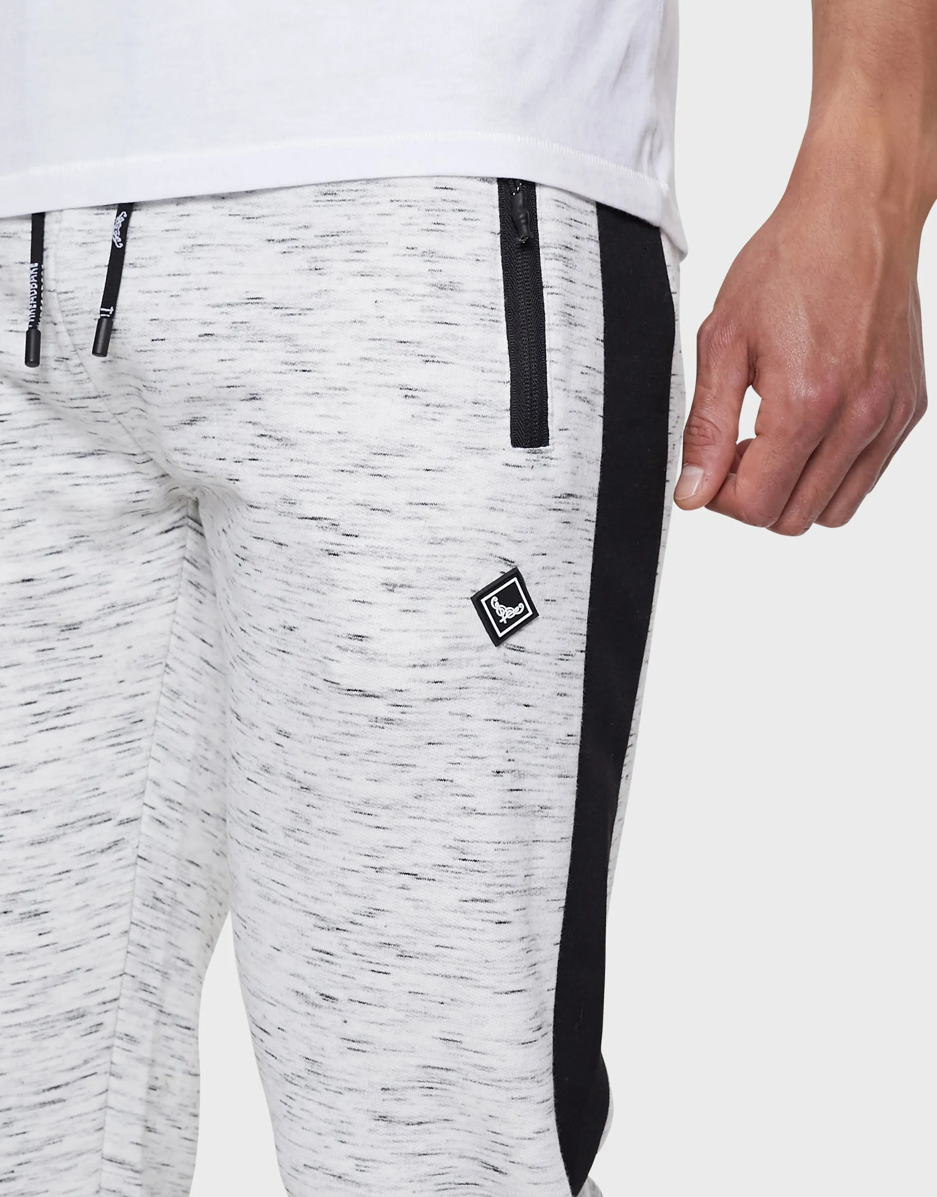 Men's Ecru Space Dye Joggers sold by Threadbare product image thumbnail 4