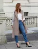 Women's Stone Belted Formal Gilet sold by Threadbare