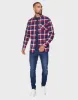 Men's Red Check Long Sleeve Shirt sold by Threadbare