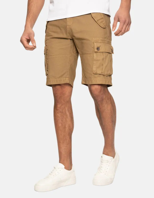 Men's Camel Cargo Shorts sold by Threadbare
