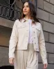 Threadbare Women's Ecru Stretch Denim Jacket sold by Threadbare
