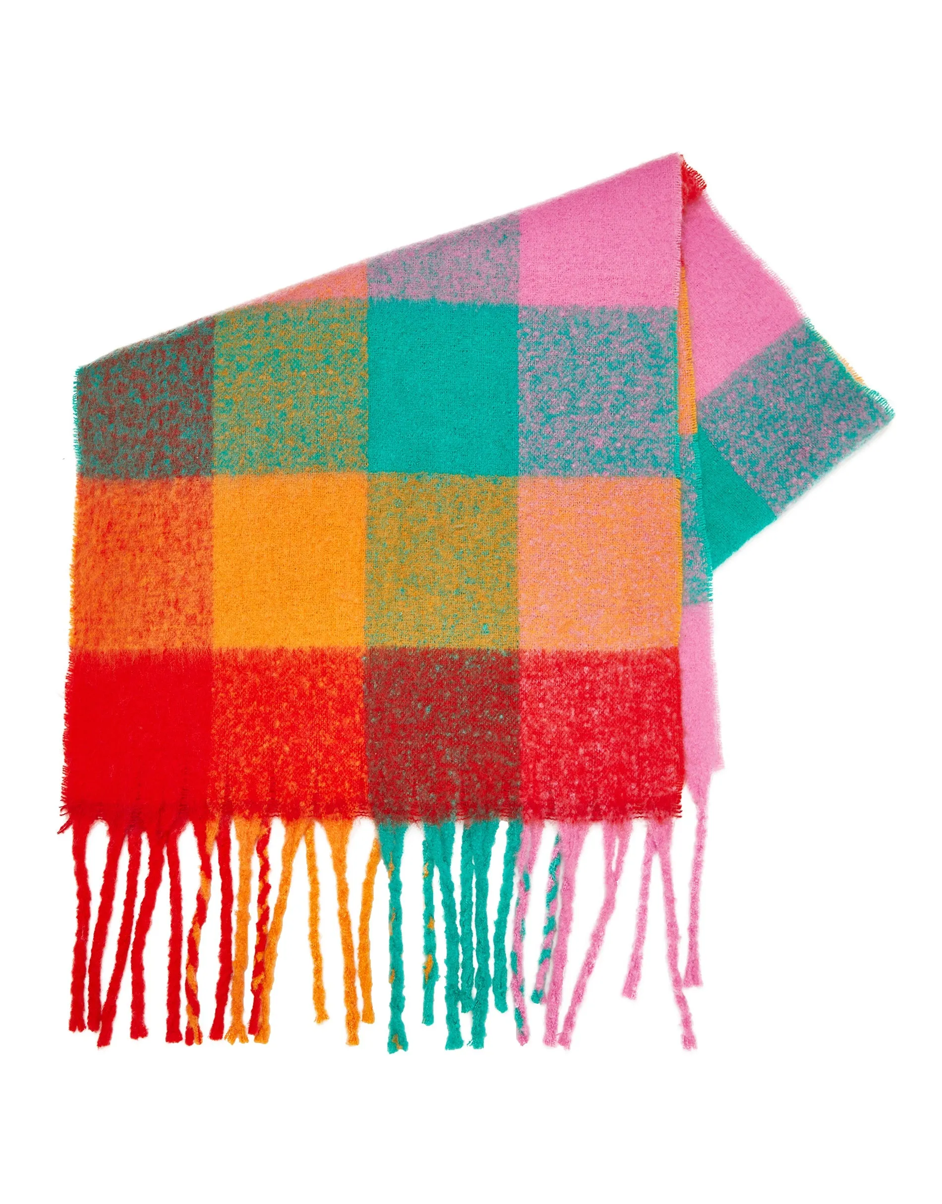 Women's Multi Check Brushed Scarf sold by Threadbare product image thumbnail 4