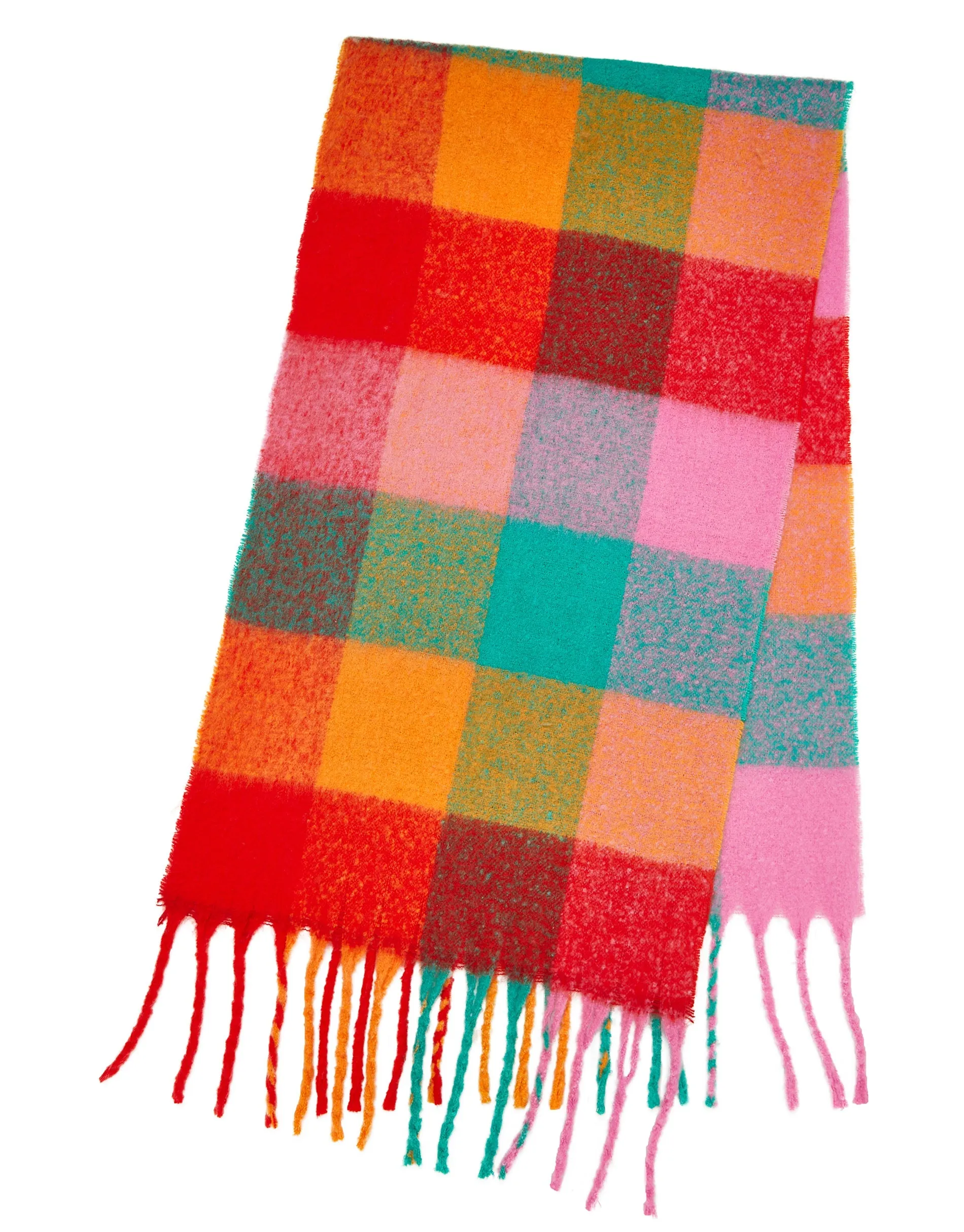 Women's Multi Check Brushed Scarf sold by Threadbare product image thumbnail 3