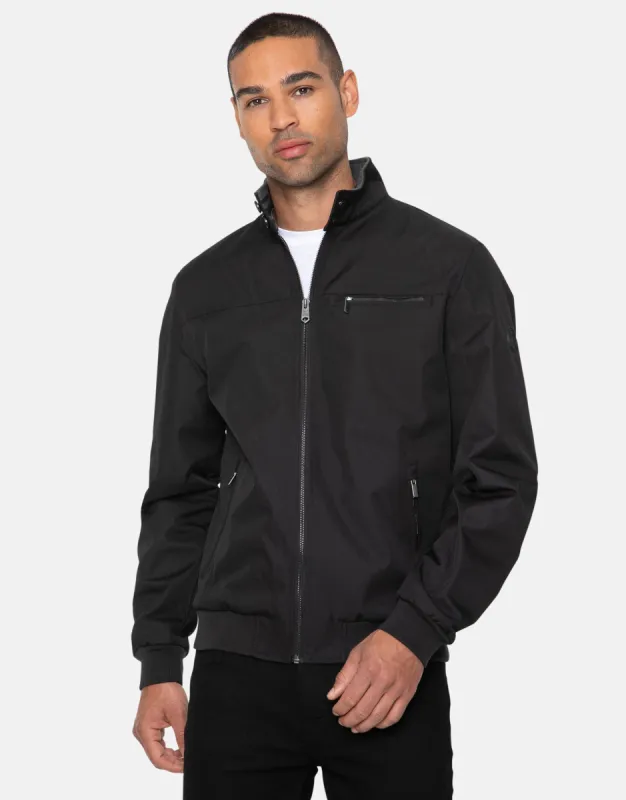 Men's Black Harrington Jacket sold by Threadbare