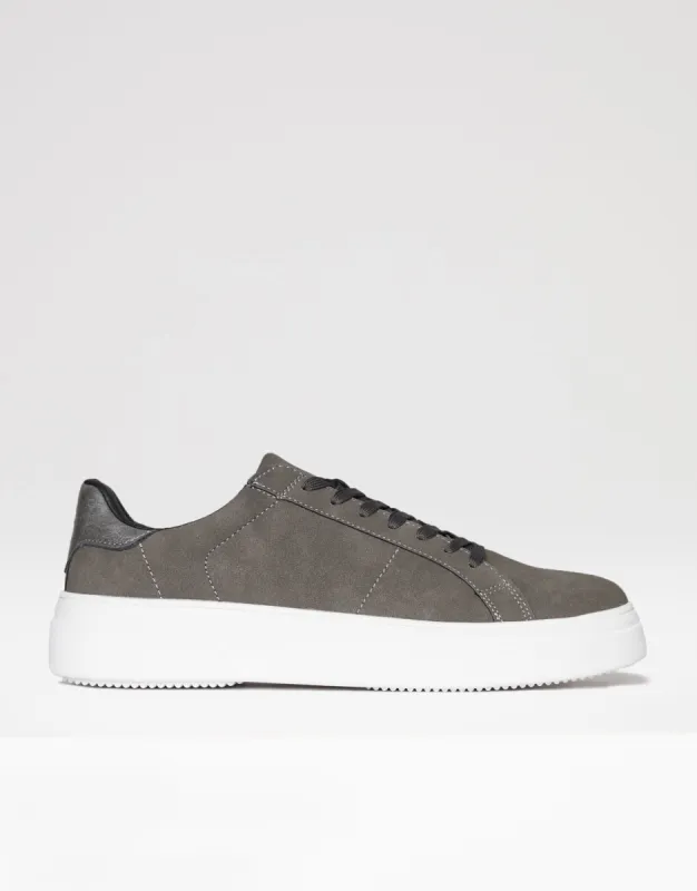 Threadbare Men's Charcoal Grey Raised Sole Court Trainers sold by Threadbare