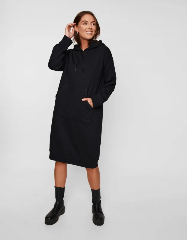 Women's Black Hoodie Dress sold by Threadbare