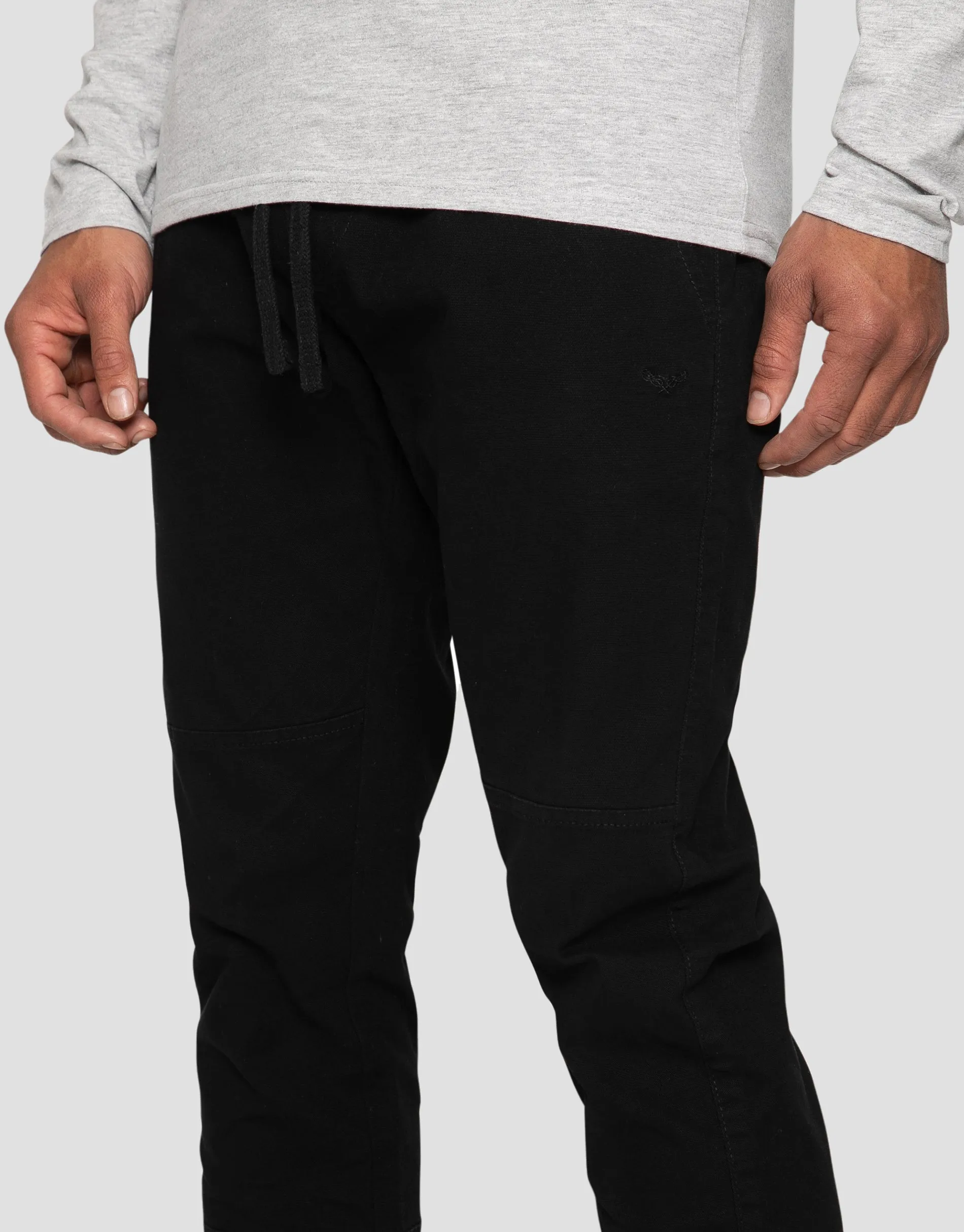 Men's Black Slim Fit Cuffed Trousers sold by Threadbare product image thumbnail 4