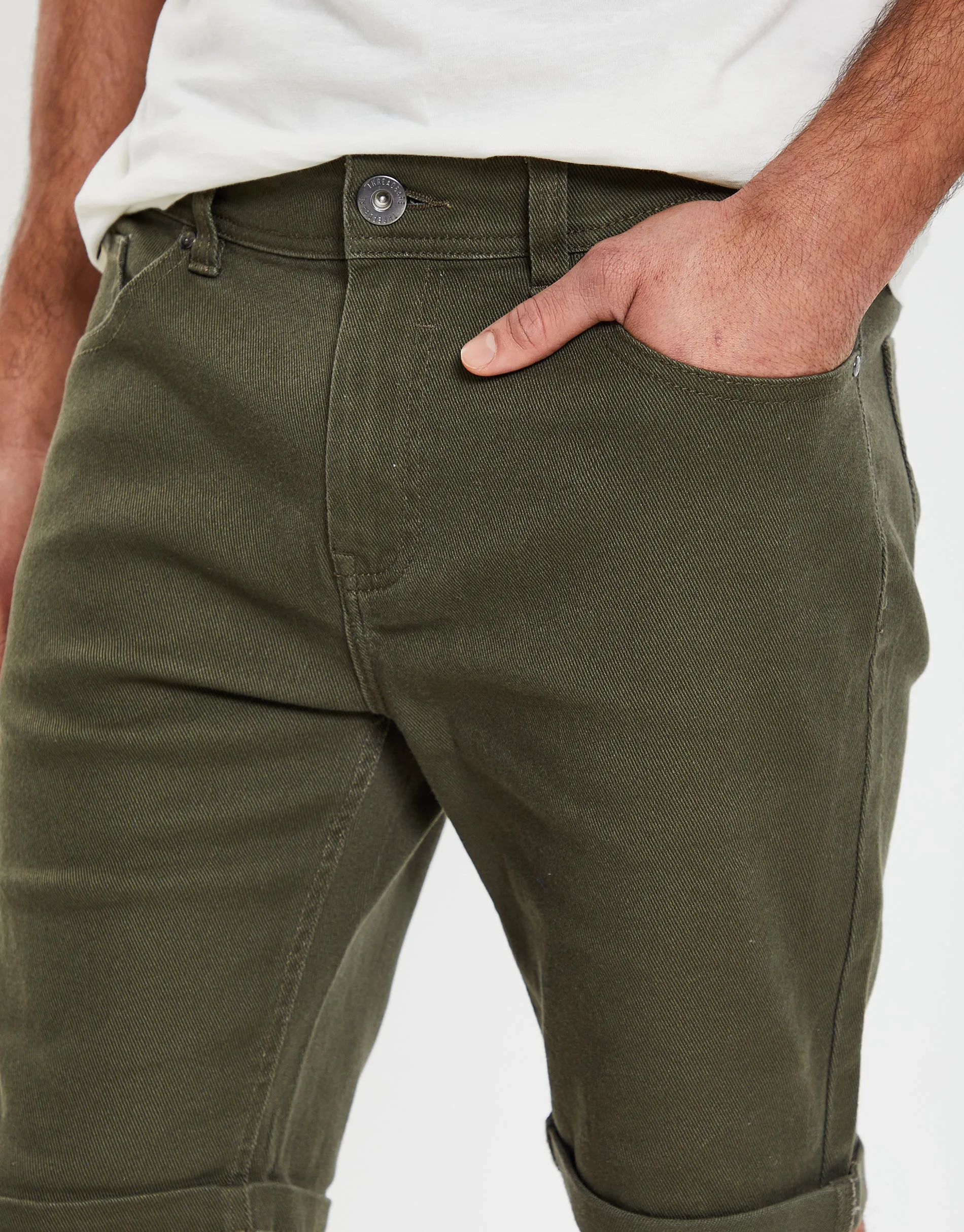 Men's Khaki Chino Shorts sold by Threadbare product image thumbnail 4