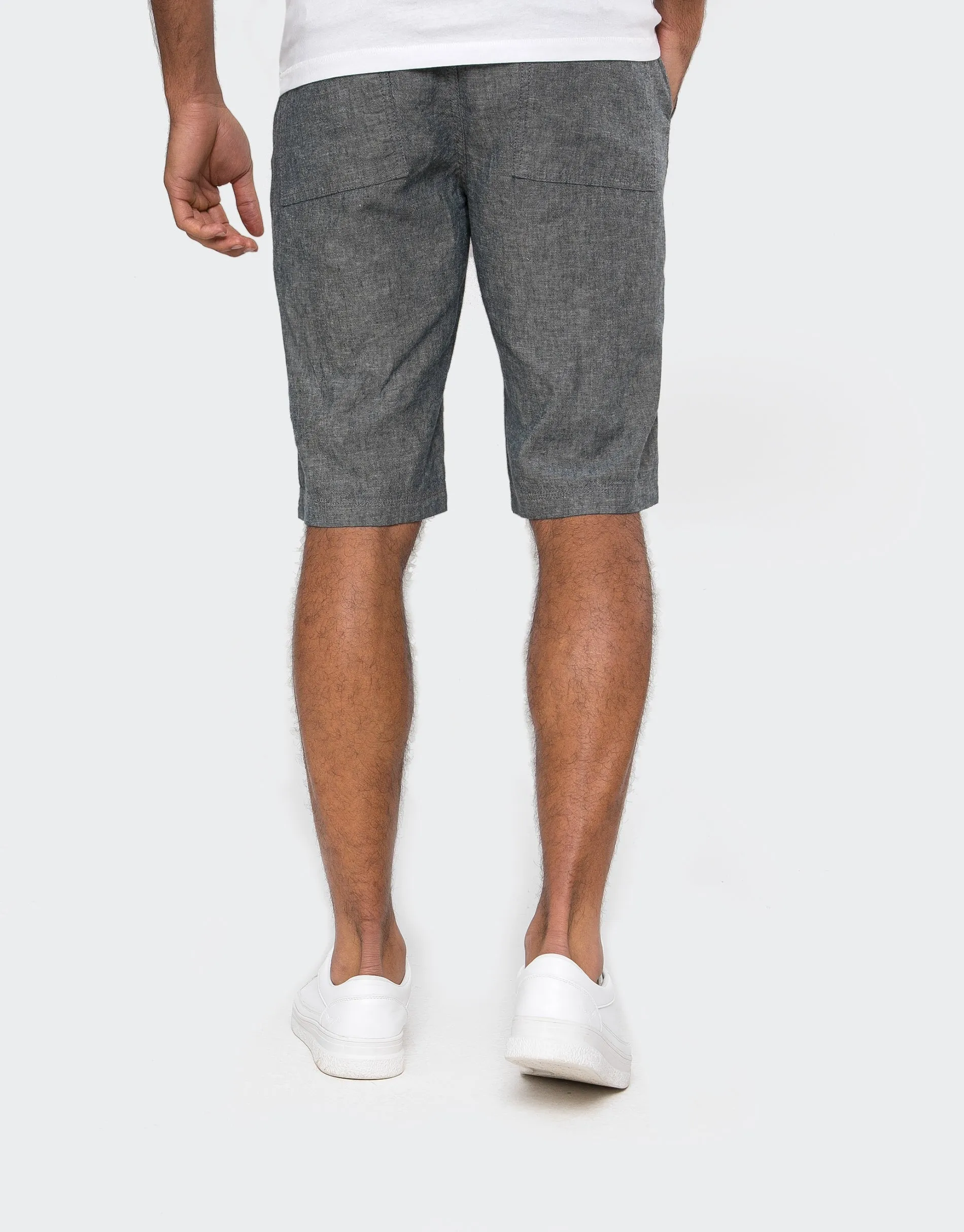 Men's Denim Blue Chino Shorts sold by Threadbare product image thumbnail 2