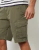 Men' Khaki Cotton Utility Cargo Shorts sold by Threadbare