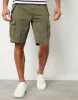 Men' Khaki Cotton Utility Cargo Shorts sold by Threadbare