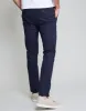 Threadbare Luxe Men's Navy Check Stretch Chino Trousers sold by Threadbare