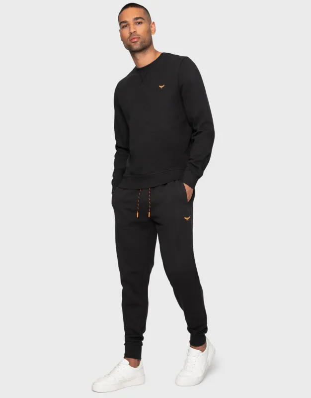 Men's Black Sweatshirt & Jogger Co-ord (2-Piece Set) sold by Threadbare