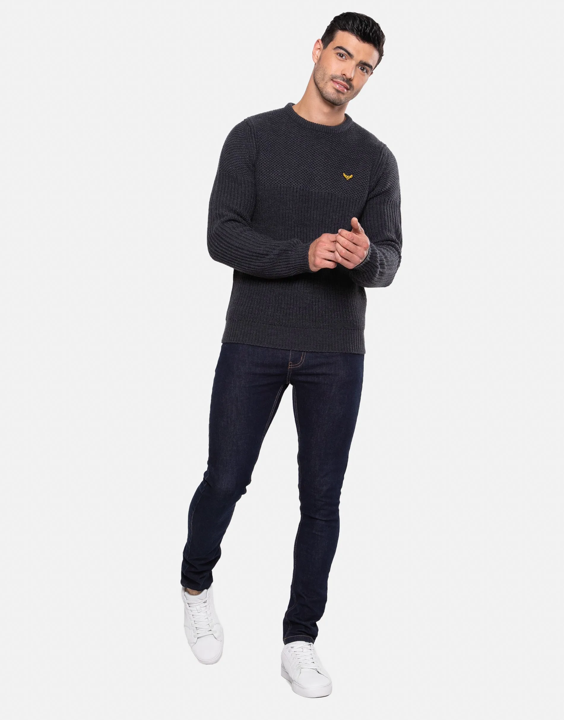 Men's Blue Crew Neck Jumper sold by Threadbare product image thumbnail 3