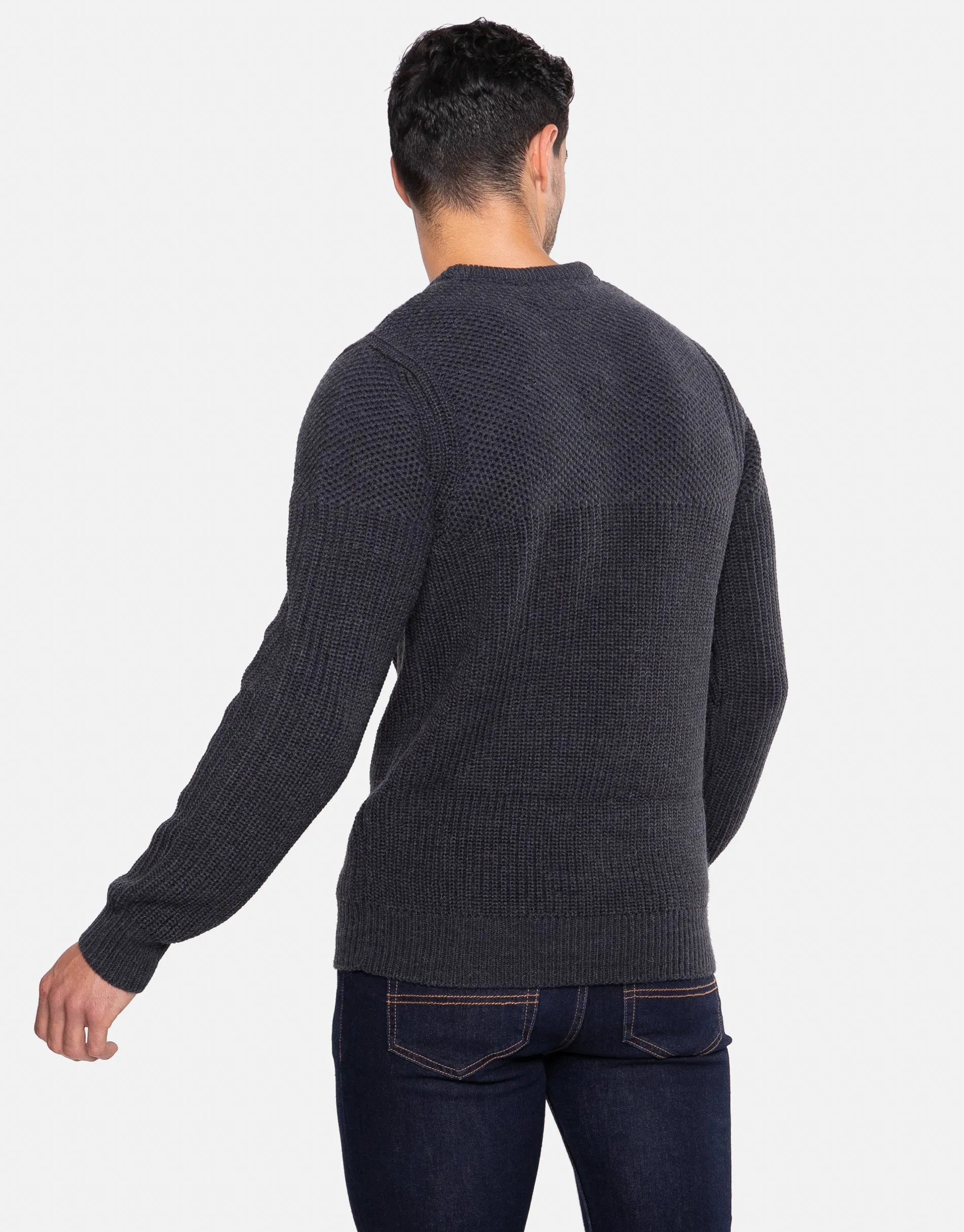 Men's Blue Crew Neck Jumper sold by Threadbare product image thumbnail 4