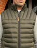 Men's Khaki Padded Quilted Gilet sold by Threadbare