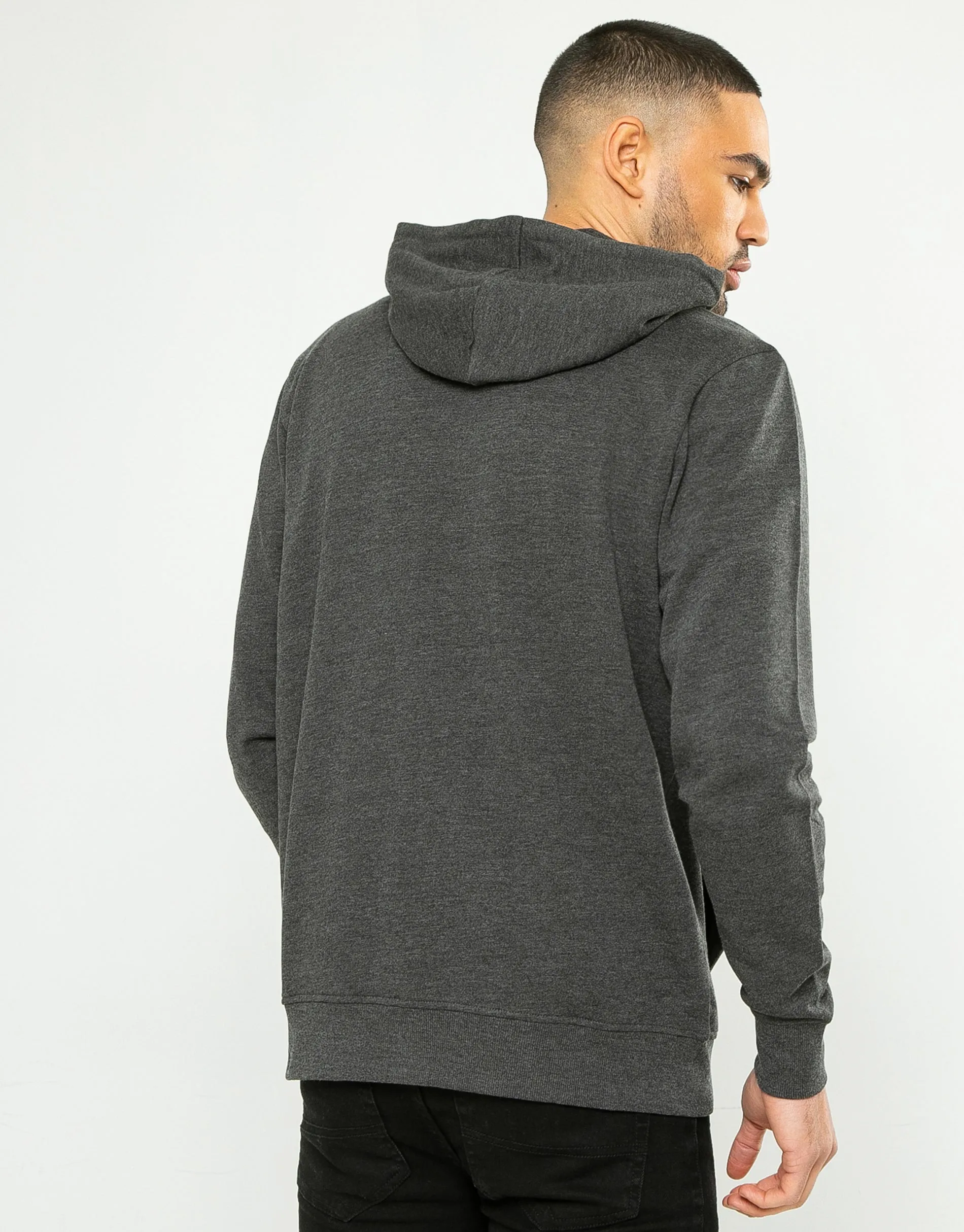 Men's Charcoal Zip-Through Hoodie sold by Threadbare product image thumbnail 2