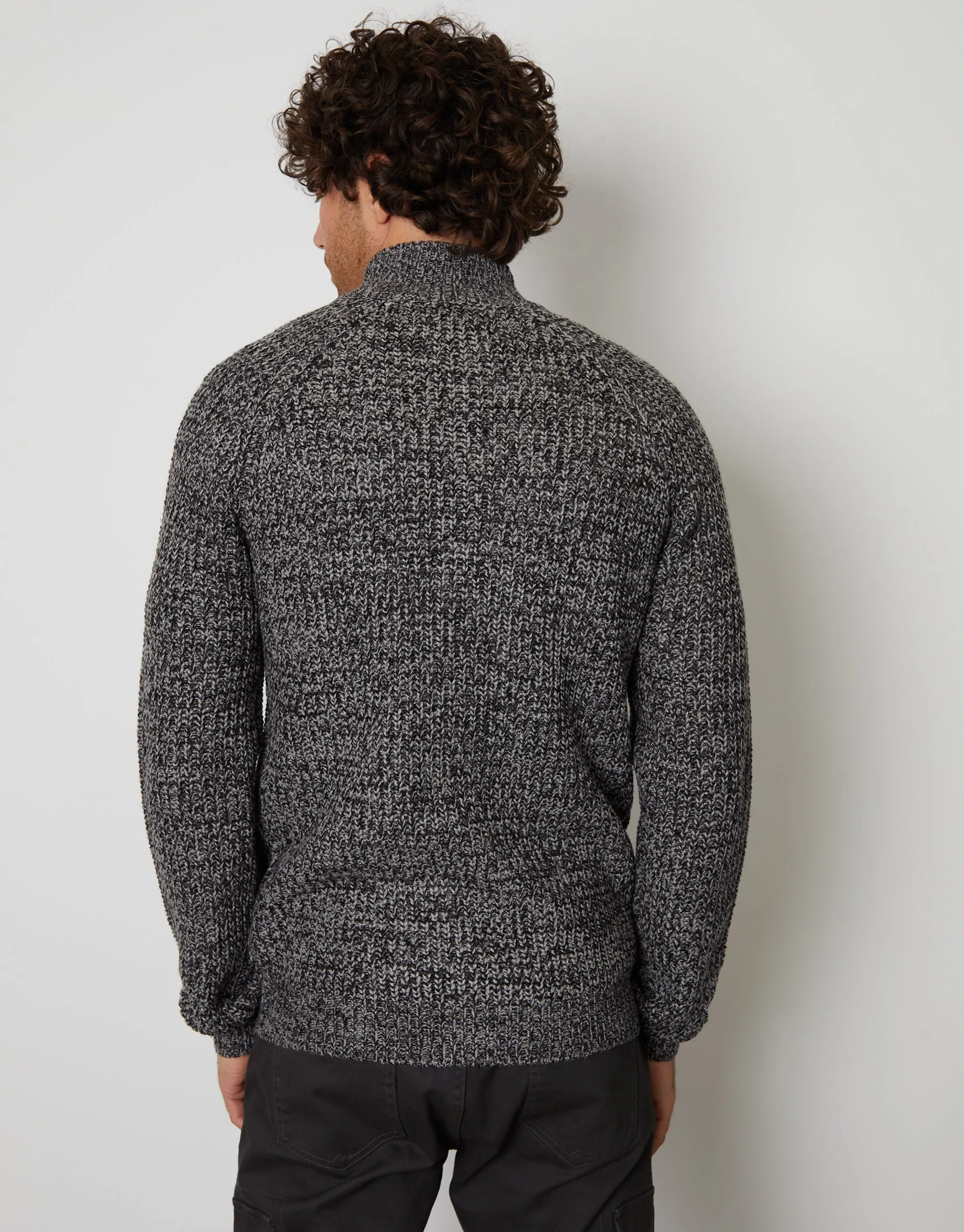 Charcoal Grey Full-Zip Cardigan sold by Threadbare product image thumbnail 2