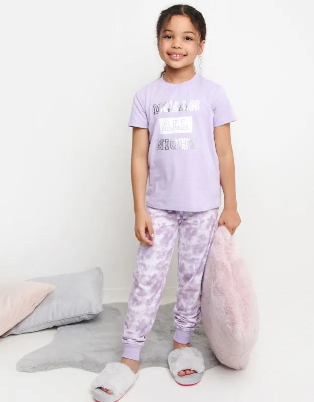 Girls' Lilac Pyjamas (2-Piece Set) sold by Threadbare