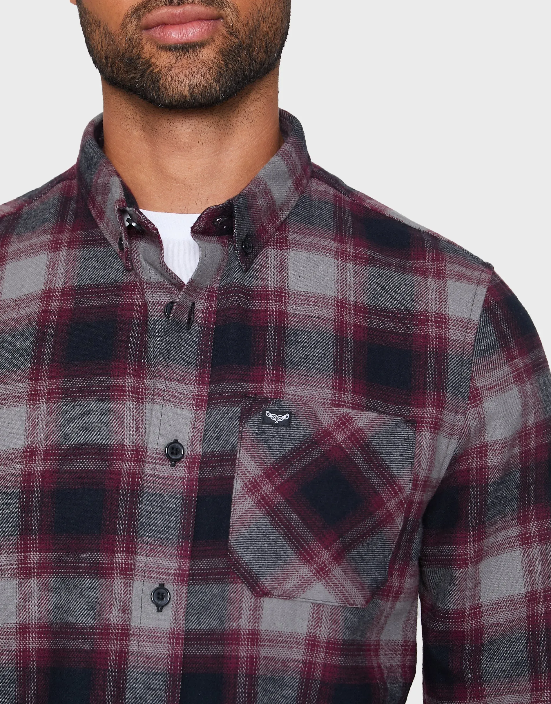 Men's Amalfi Check Long Sleeve Shirt sold by Threadbare product image thumbnail 4