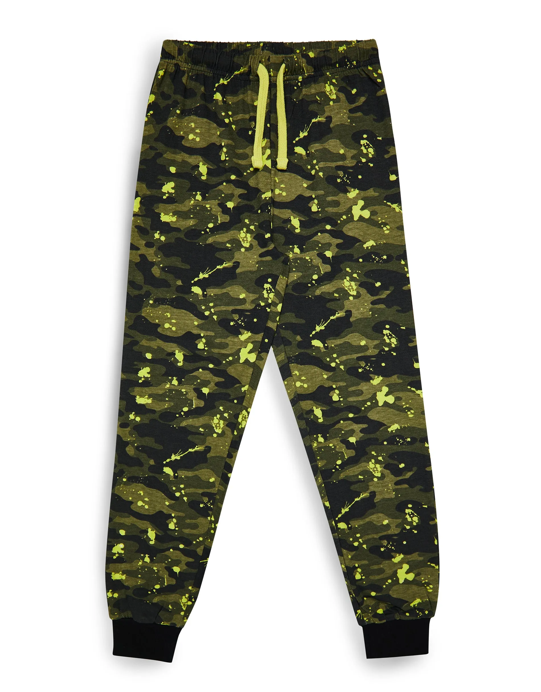 Boys' Khaki Camo Splatter Print Pyjamas (2-Piece Set) sold by Threadbare product image thumbnail 3