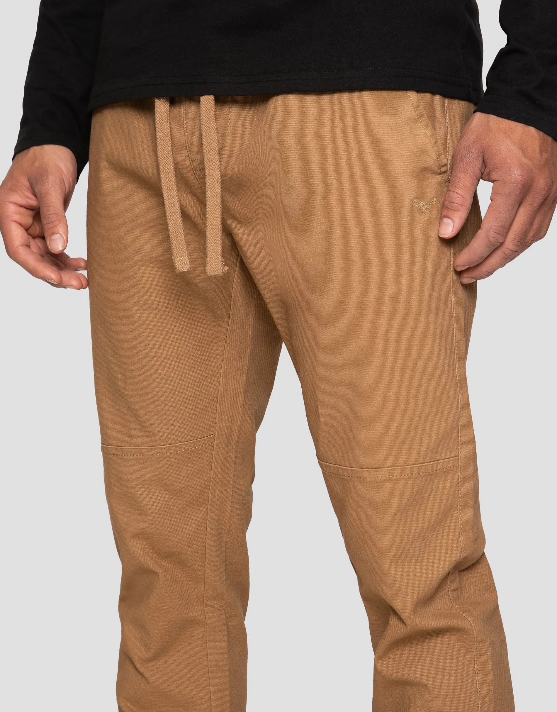 Men's Camel Slim Fit Cuffed Trousers sold by Threadbare product image thumbnail 4
